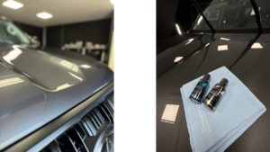 Deze Toyota Landcruiser kwam rechtstreeks vanuit de fabriek naar ons voor een keramische coating. We hebben de fabrieksfouten in de lak gecorrigeerd en de auto vervolgens voorzien van een tweelaagse, extra harde coating met een eenlaagse topcoat. Deze combinatie biedt een garantie van 4+ jaar! Ook de ruiten en plastic delen hebben we in de keramische coating gezet voor een nog fijnere rijbeleving & bescherming.